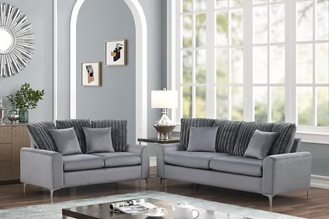Elina (Grey) Sofa Set
