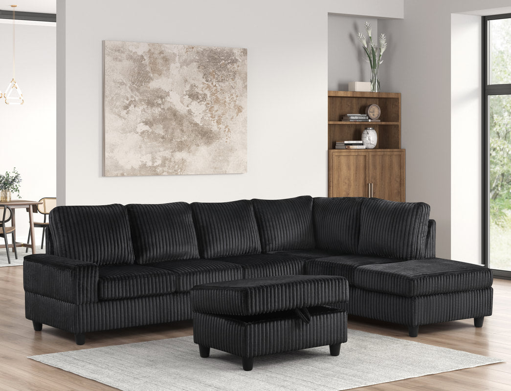 Mavel Reversible Sectional + Ottoman