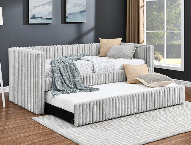 5339LG-SET CAMA HAILEY GRIS CLARO