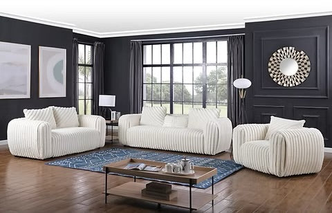 Eli (White) Sofa set