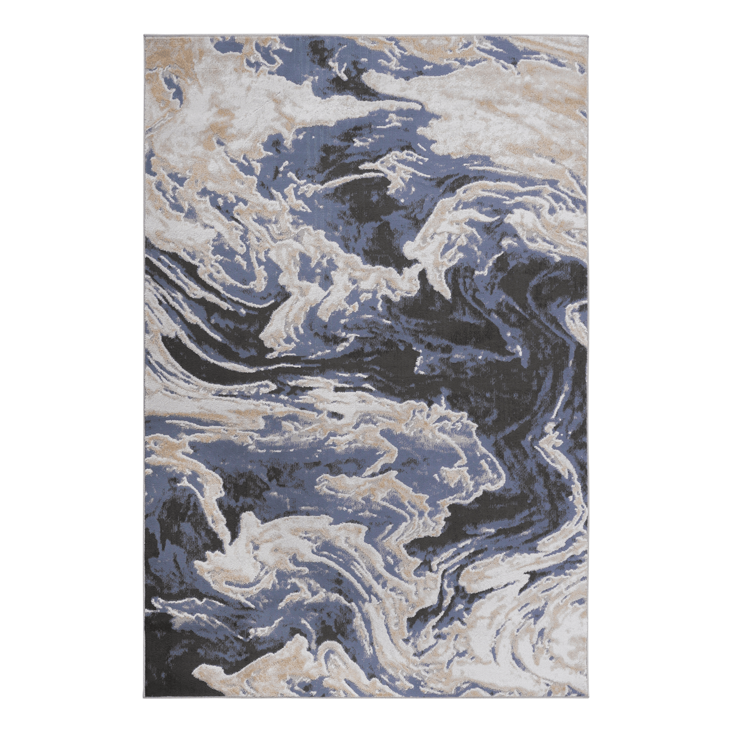 P-22109A-BLUE/IVORY Rug