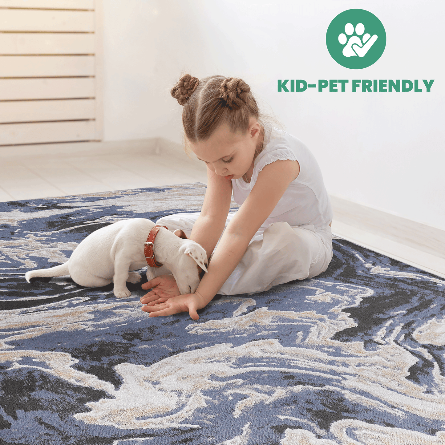 P-22109A-BLUE/IVORY Rug