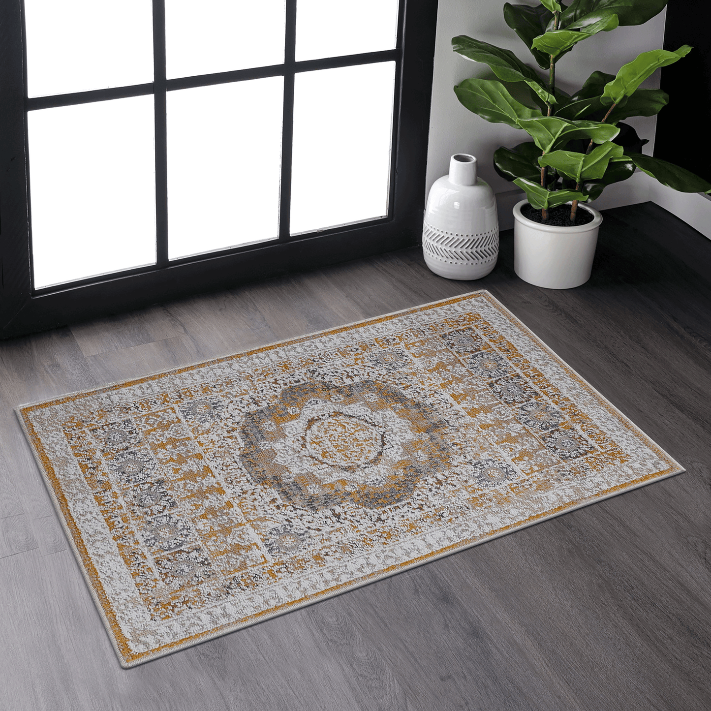 Payas Cream & Ivory Indoor/Outdoor Area Rug