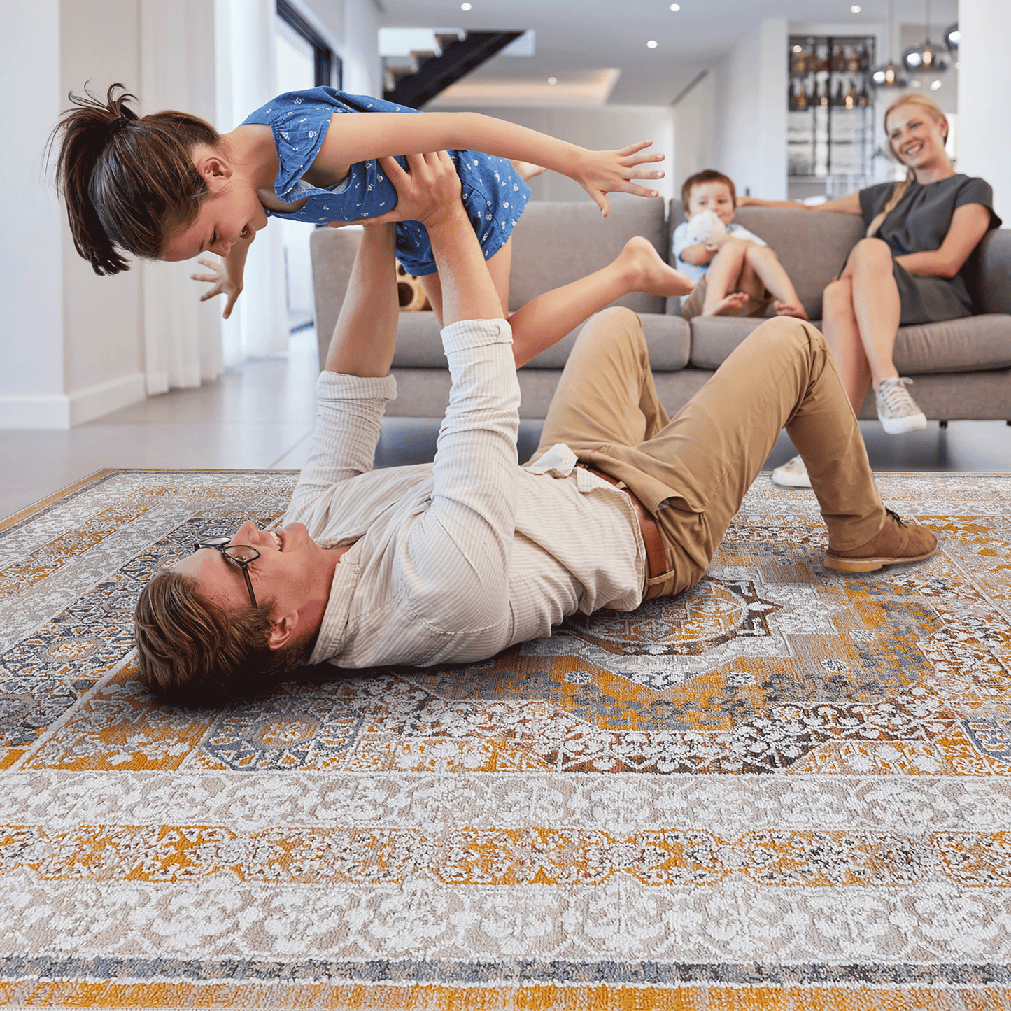 Payas Cream & Ivory Indoor/Outdoor Area Rug