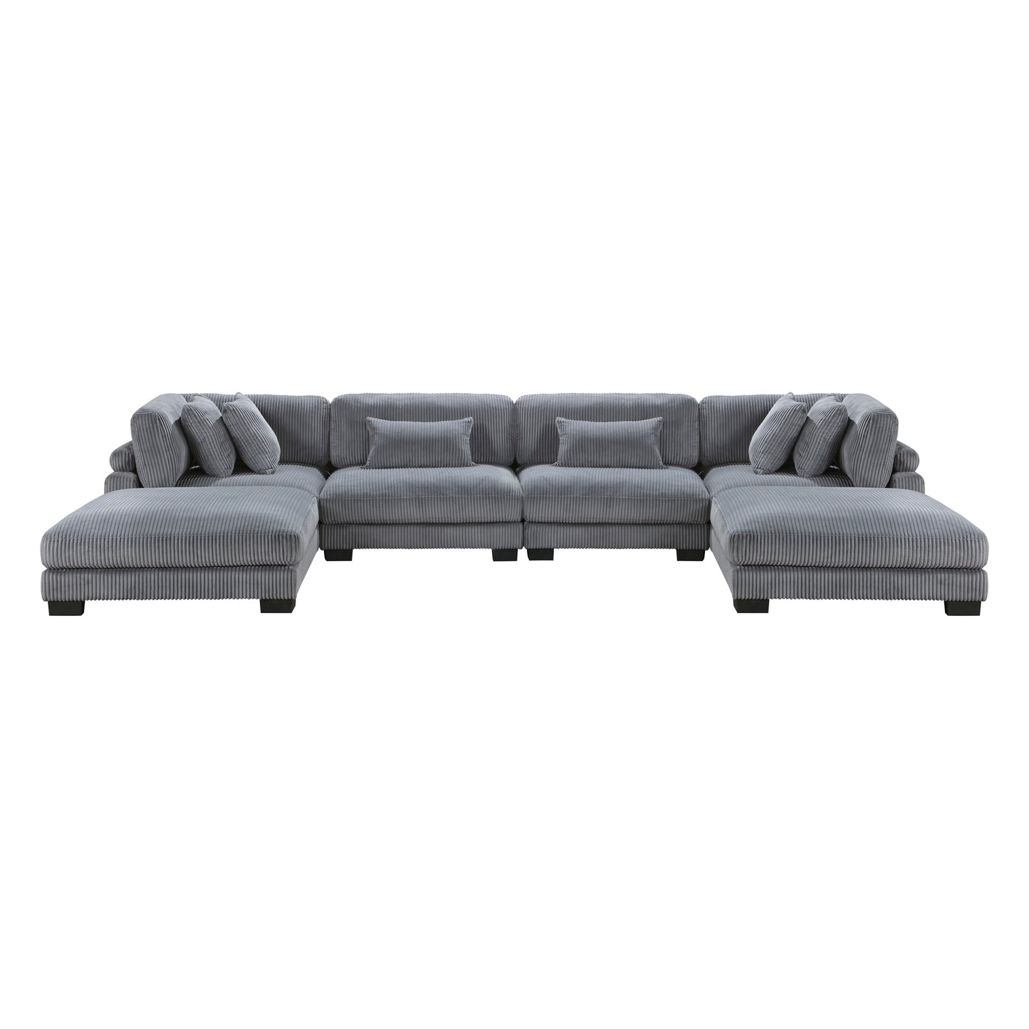 Traverse Collection 6-Piece Modular Sectional with Ottomans