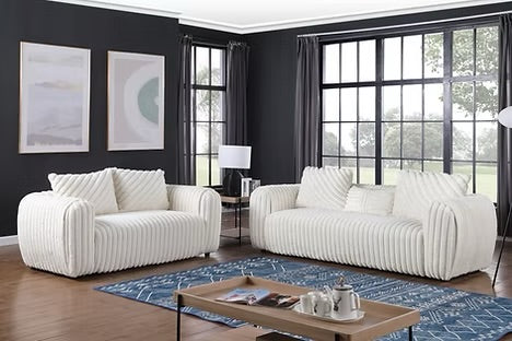 Eli (White) Sofa set