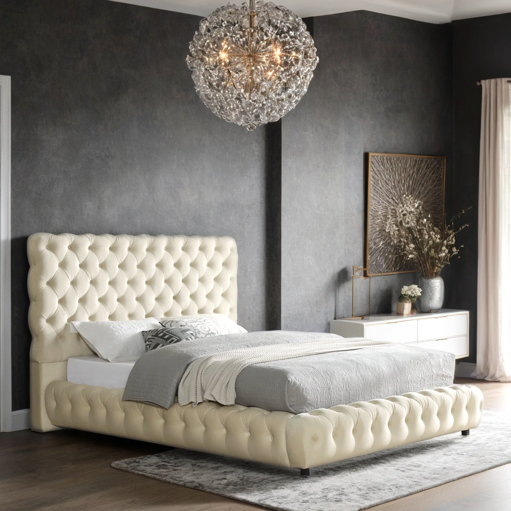 Dream Beige Platform Bed