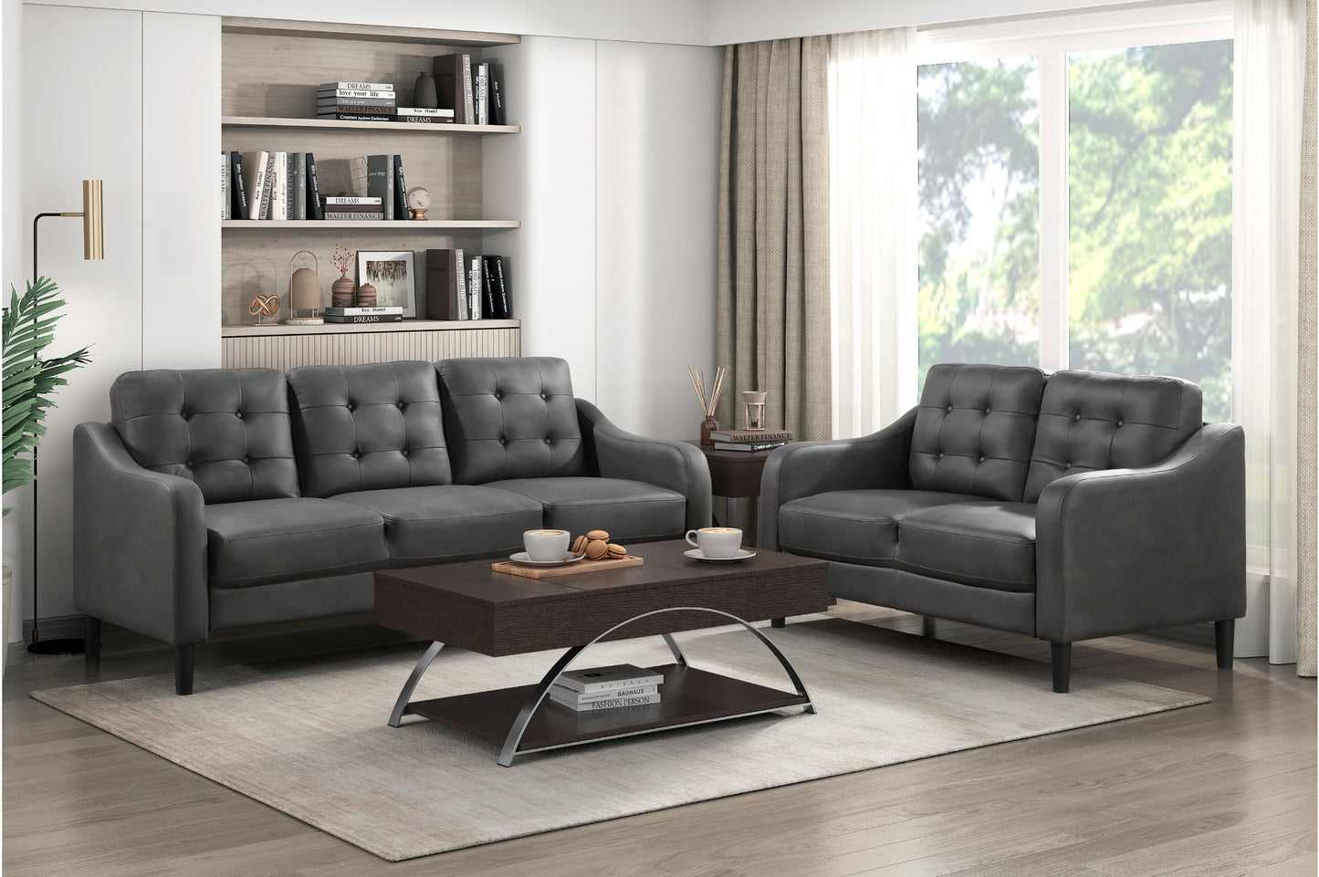 9489GRY Seating-Mallory Collection