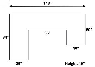 Austin 3pc Sectional (D-Grey)