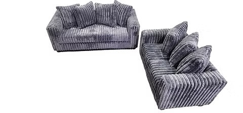 Gia (Grey) sofa & love