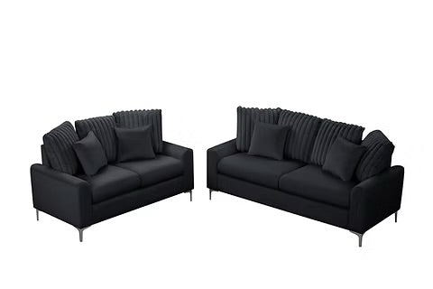 Elina (Black) sofa set