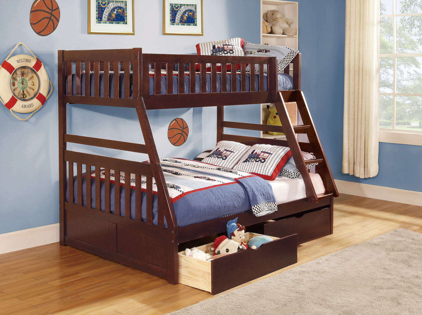 B2013TFDC-1* Twin/Full Bunk Bed
