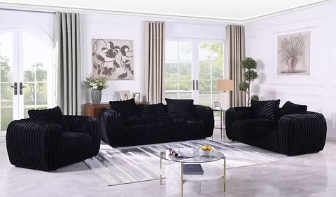 Eli (Black) Sofa Set