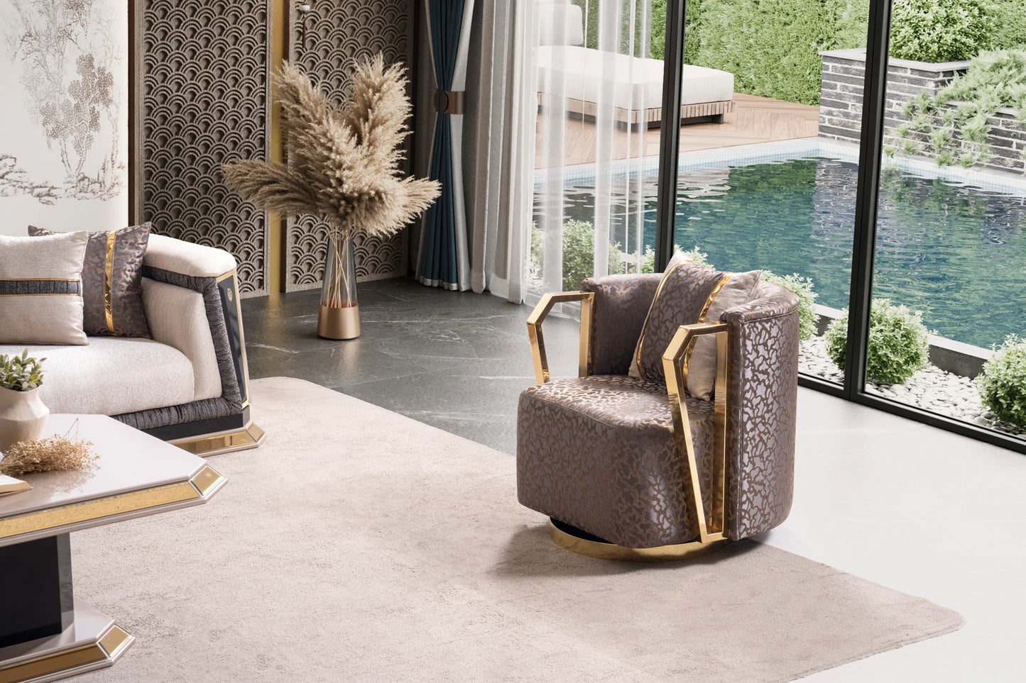 Diamond Collection Sofa Set