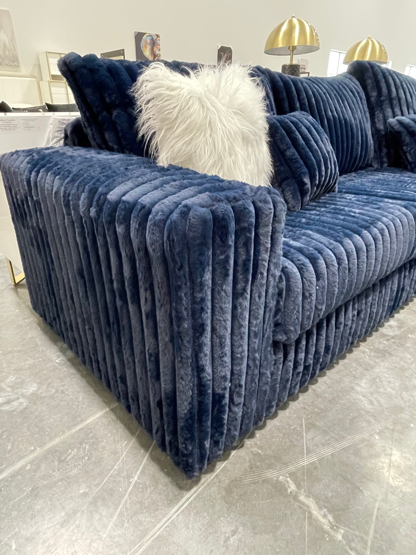 Royal Blue Texas 4pc Sectional