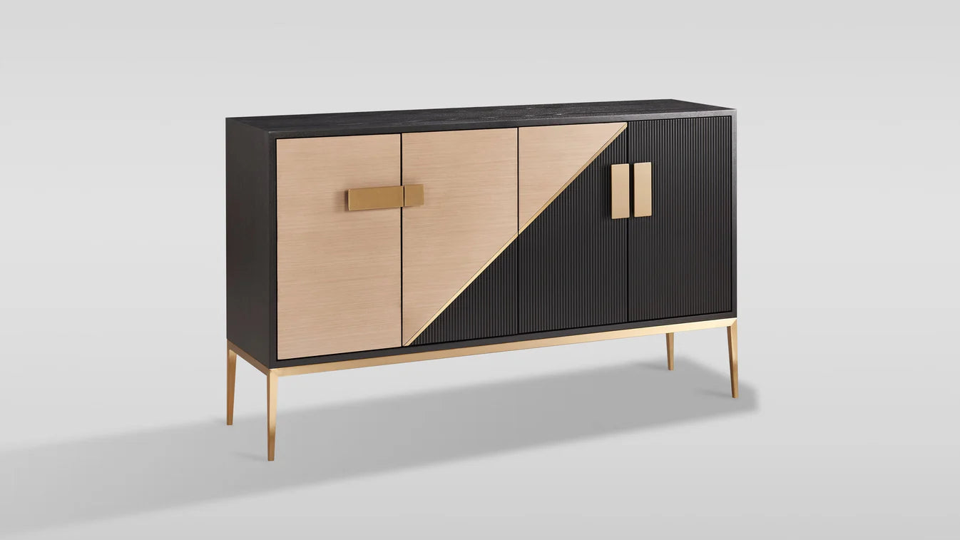 Divolia Sideboard (Grey and Black)
