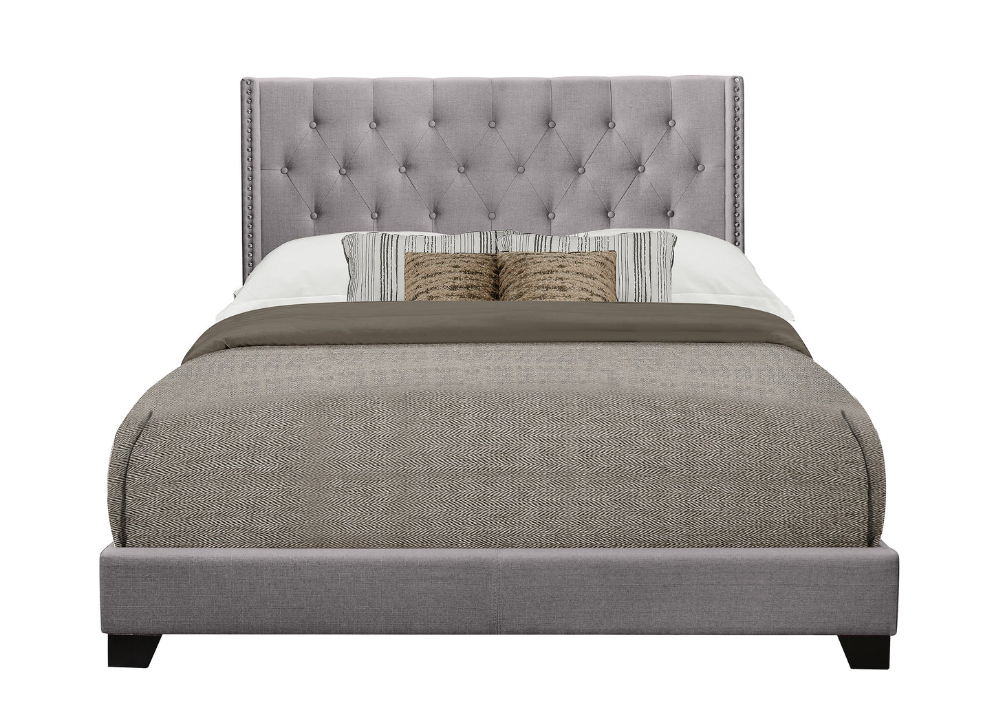 Serene Grey Queen Bed