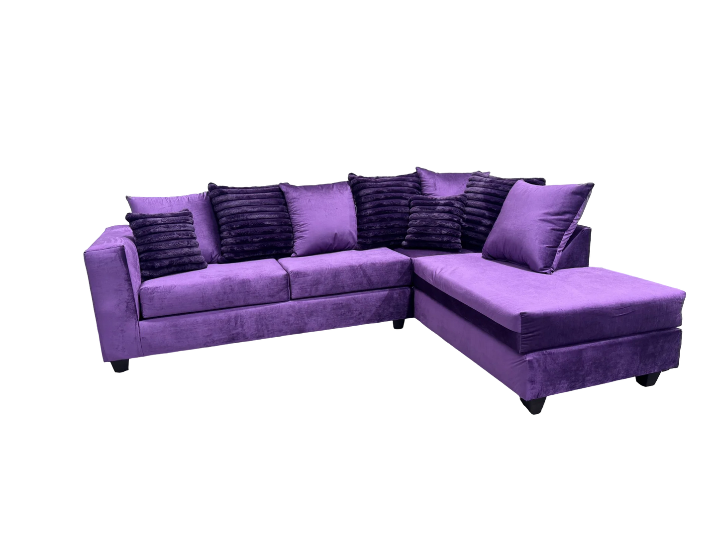 Kora Purple Velvet Sectional