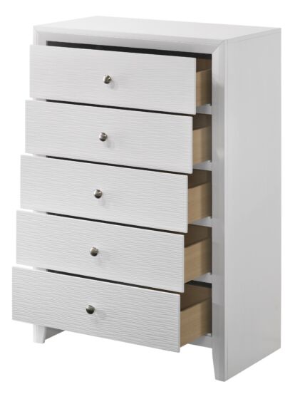 B4710-4 EVAN CHEST WHITE