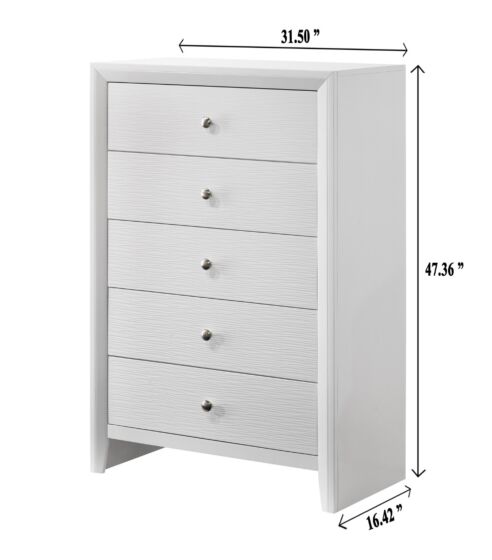 B4710-4 EVAN CHEST WHITE