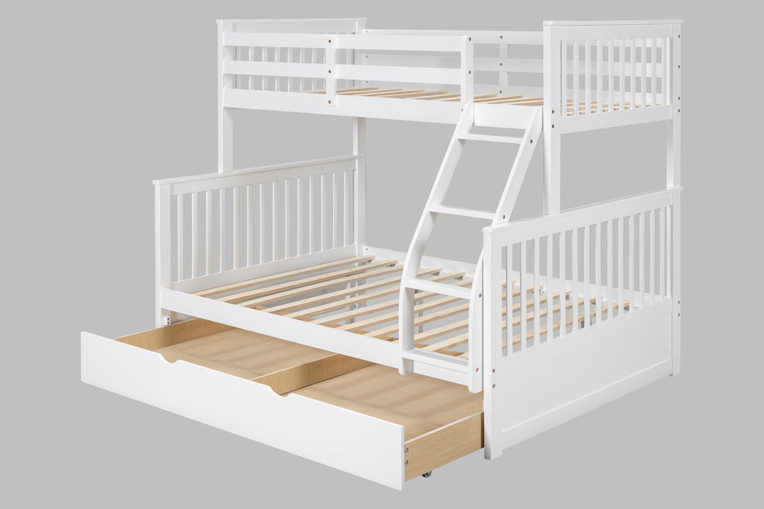BB20 Twin/Full Bunk Bed w/Twin Trundle