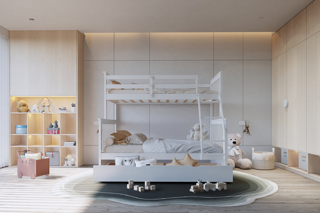 BB20 Twin/Full Bunk Bed w/Twin Trundle