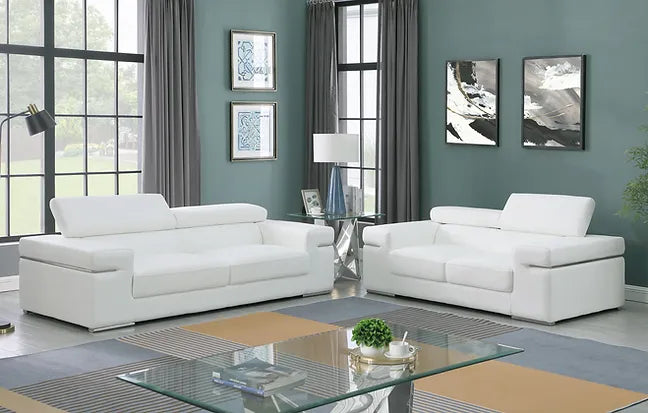 MI-8020 Soho White Sofa and love