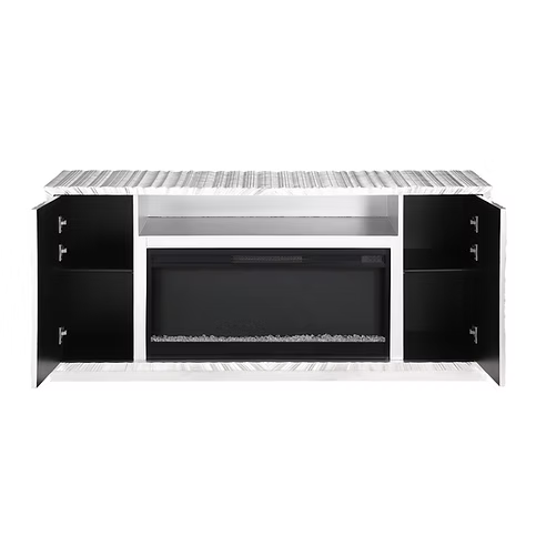 Selene Silver Leaf Fireplace