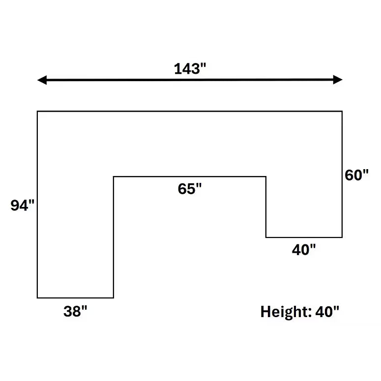 Austin 3-Piece Sectional – Chocolate