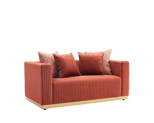 S3168 Alisha (Rust) Sofa Set