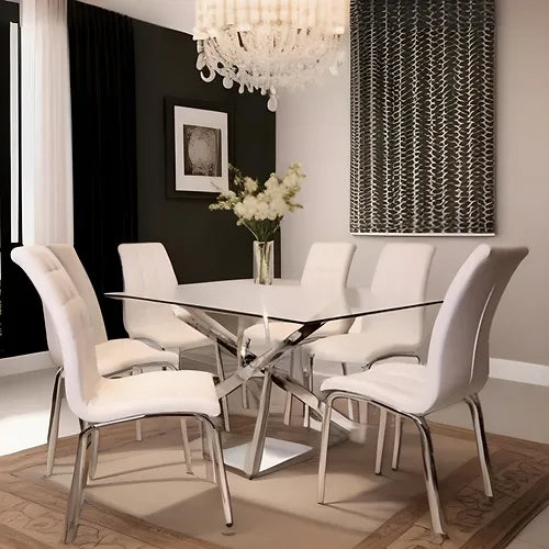 DT7003-R (Table + 6 Chairs)