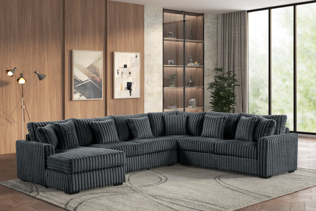 Solana Black Sectional