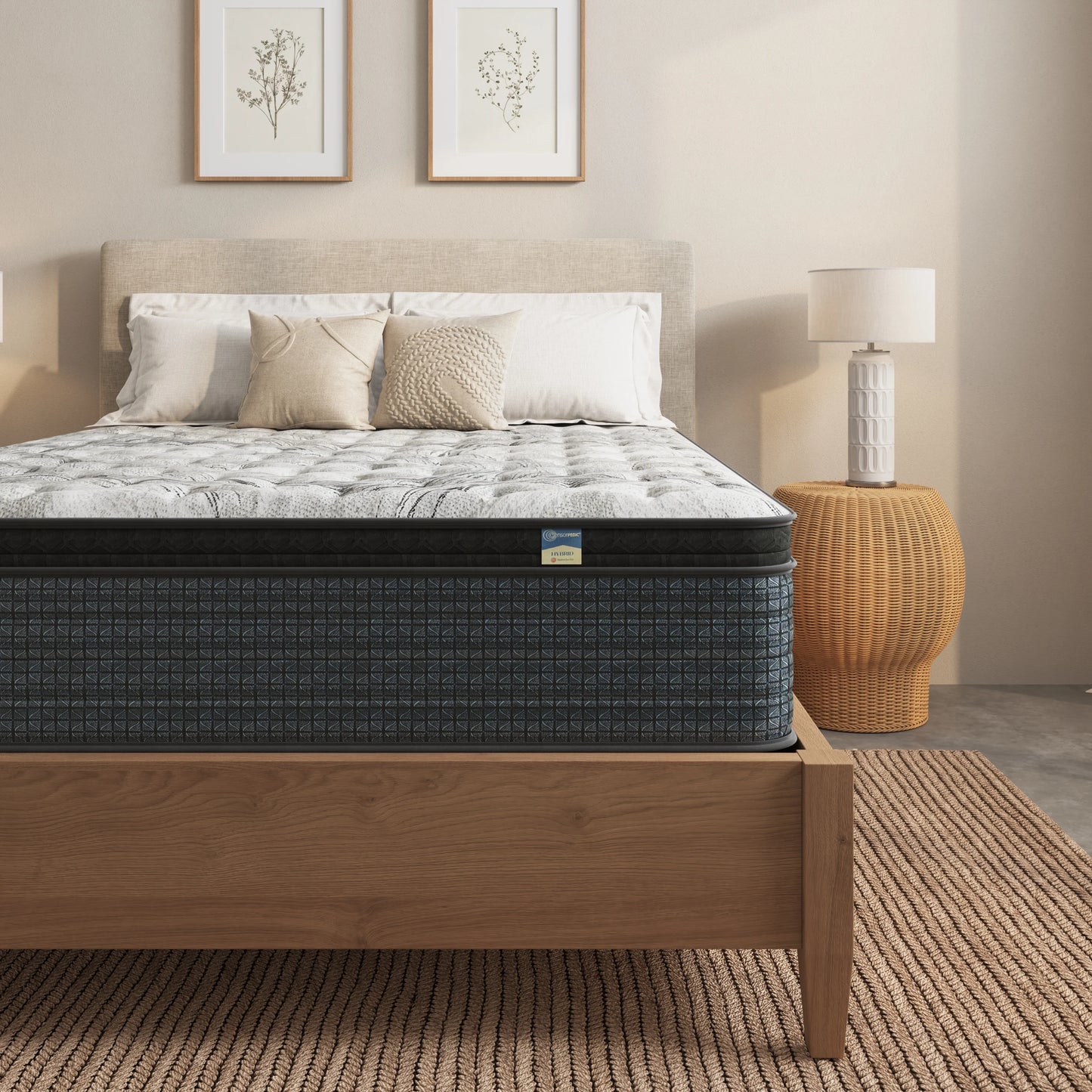 Sapphire Foam Encased Innerspring Hybrid 12" Mattress