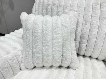 Maverick Collection — Ivory Corduroy Sofa & Loveseat