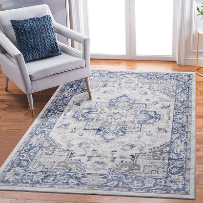 Marfi Blue & Grey Indoor/Outdoor Area Rug