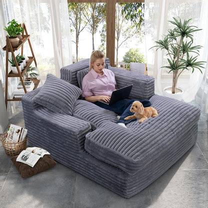 Plush Chaise Lounge