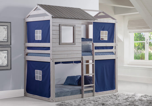 Deer Blind Bunk Loft W/Blue Tent With Slat-Kits