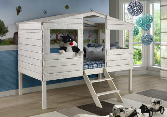 Twin Tree House Loft Bed 1380-TLRS