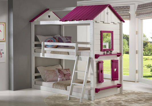 1570-TTWP Twin/Twin Sweetheart Bunkbed