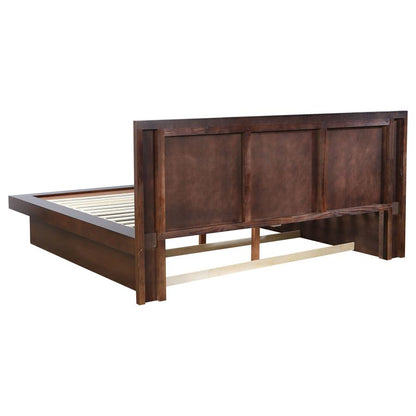 Jessica Wood LED Panel Bed Cappuccino