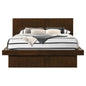 Jessica Wood LED Panel Bed Cappuccino