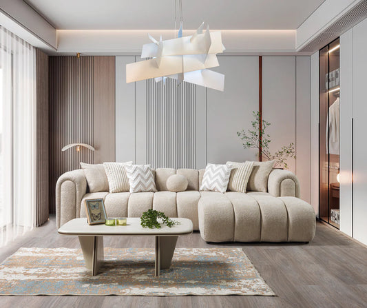 Lis Sand Boucle Sectional