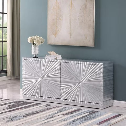 Selene Silver Leaf Console