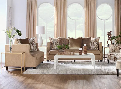 S17550 Simone Flax Sofa & Loveseat