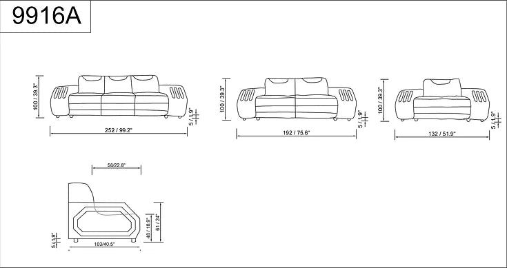 Matriz MI-9916A 3 piezas (Bluetooth)