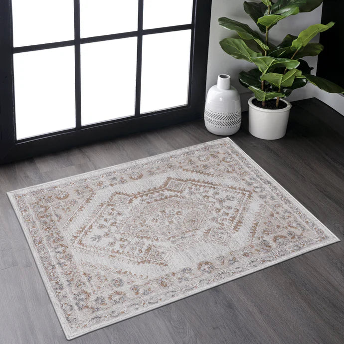Marfi Cream & Ivory Indoor/Outdoor Area Rug