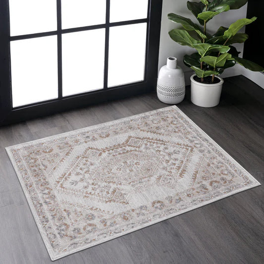 Marfi Cream & Ivory Indoor/Outdoor Area Rug
