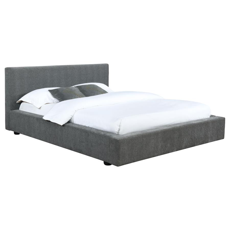 Gregory Upholstered Panel Bed Graphite