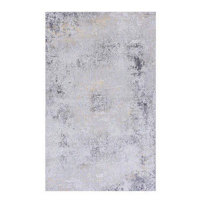 Maval Gray & Gold Washable Area Rug
