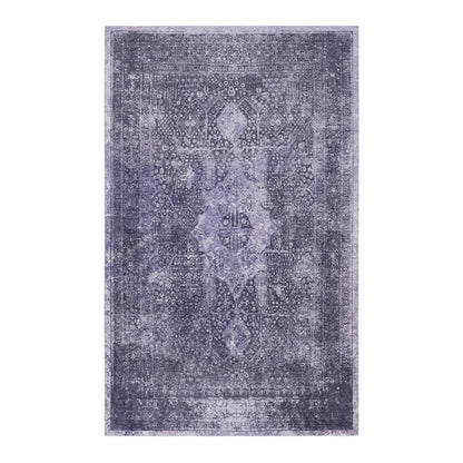 Maval Anthracite Washable Area Rug